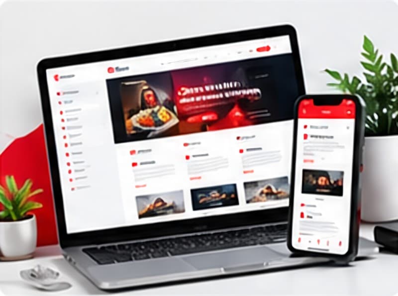Masaüstü, tablet ve mobilde görüntülenen web sitesi tasarımı